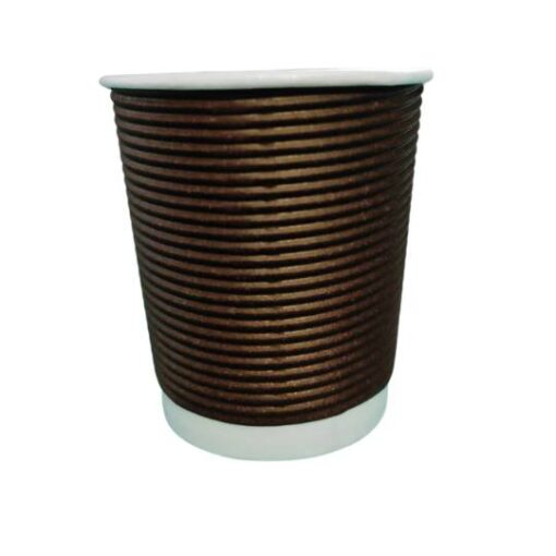 200ml Ripple Paper Cups - 25pcs