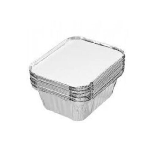 450ml Foil Container with Lid - 100pcs