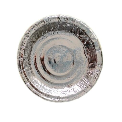 6no Paper Plate Silver 120gsm - 18pcs