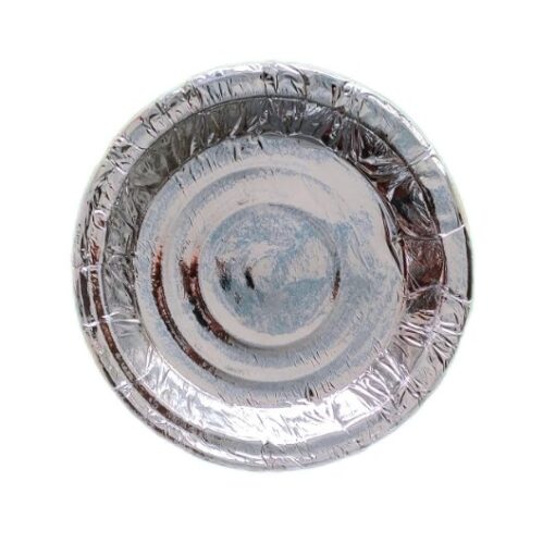 7no Paper Plate Silver 120gsm - 18pcs