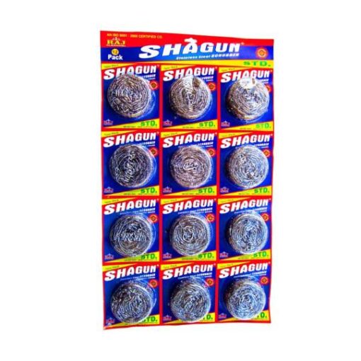 Shagun Stainless Steel Scrubber - 12pcs + 1 Free